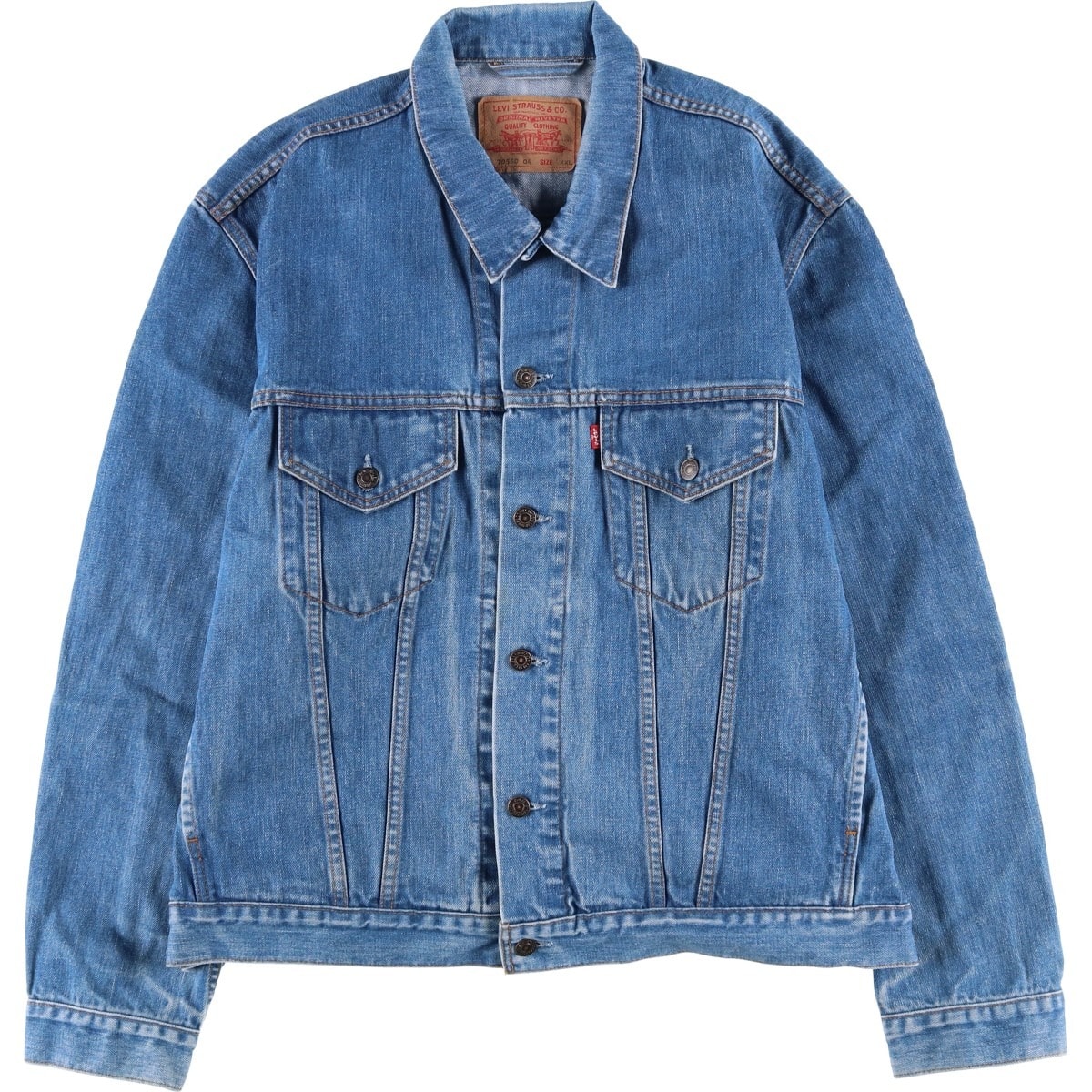 古着 00年代 リーバイス Levi's 70550-0414 ユーロモデル デニムジャケット Gジャン メンズXXL相当/eaa605393