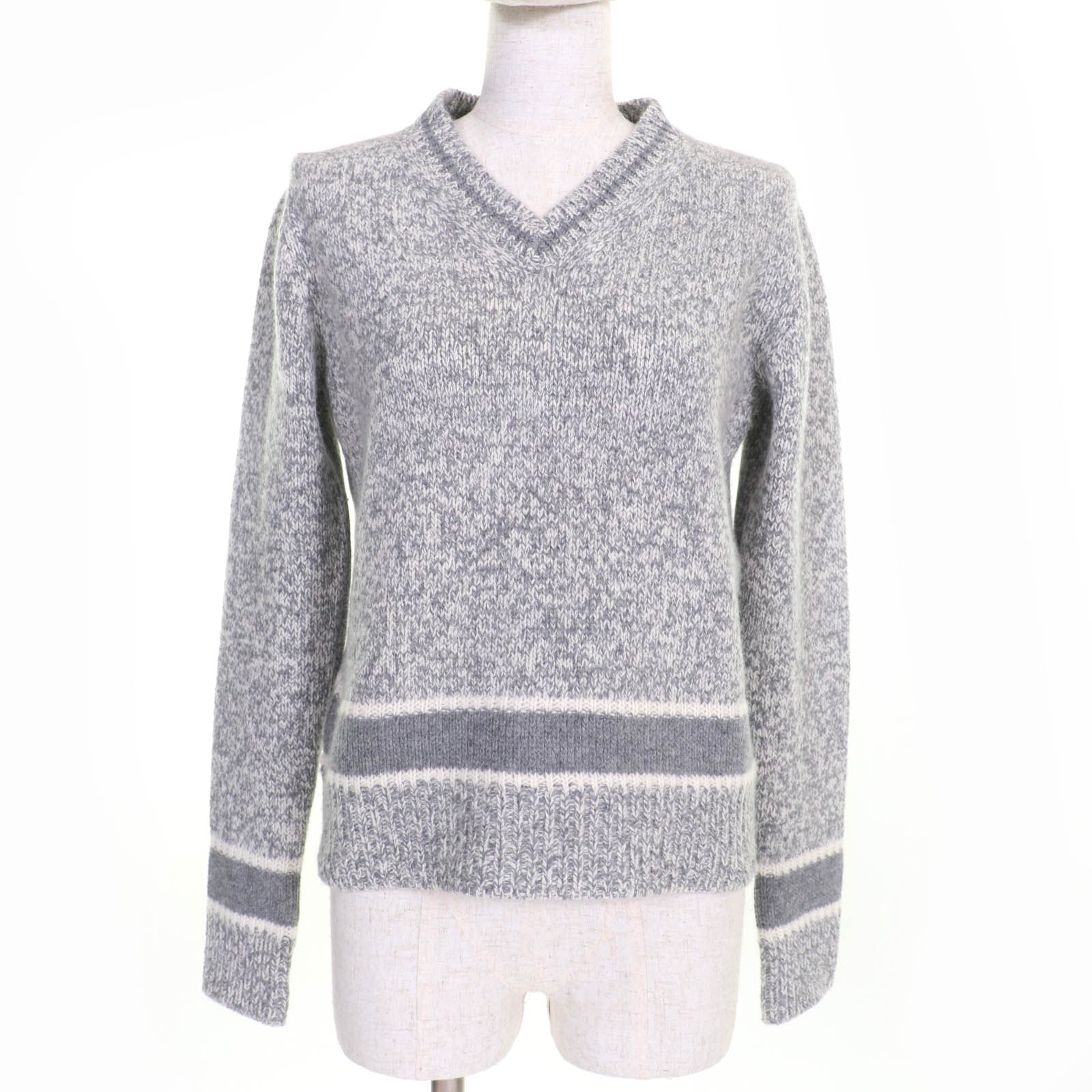 極美品 クリスチャンディオール ニット グレー 38 054S01AM303