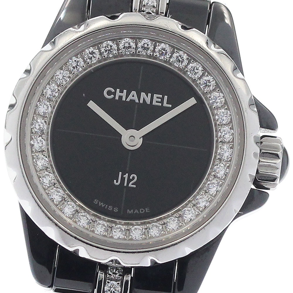 シャネル J12 XS ダイヤ H5236 クォーツ レディース 【中古】