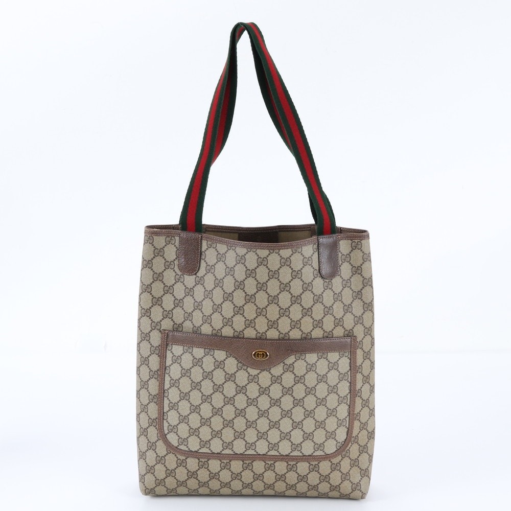 ■美品 グッチ GGスプリームシェリーライントート バッグ
