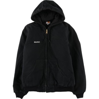 古着 カーハート Carhartt アクティブジャケット 中綿入り ダックフルジップパーカー USA製 メンズM相当/eaa613385