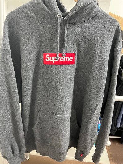 Supreme Box Logo Hooded Sweatshirt "Charcoal" (21FW)