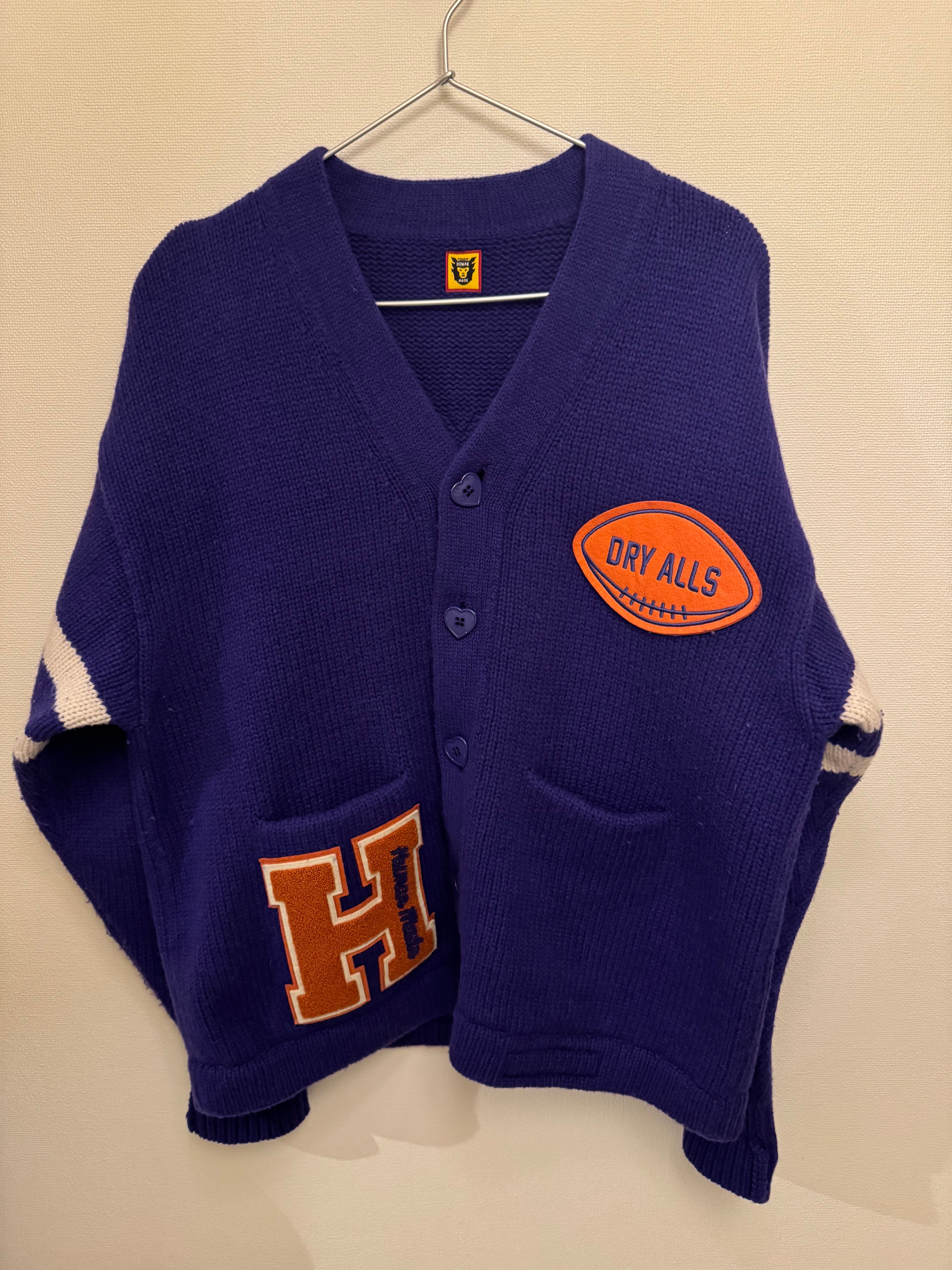 HUMAN MADE Low Gauge Knit Cardigan "Purple"
