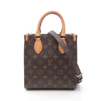 ルイ・ヴィトン LOUIS VUITTON サックプラBB モノグラム ハンドバッグ バッグ PVCコーティングキャンバス レザー レディース ブラウン系 M45847 【中古】