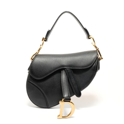 ディオール Dior サドル セミショルダー レザー ハンドバッグ【中古】