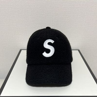 Supreme Boiled Wool S Logo 6-Panel "Black"