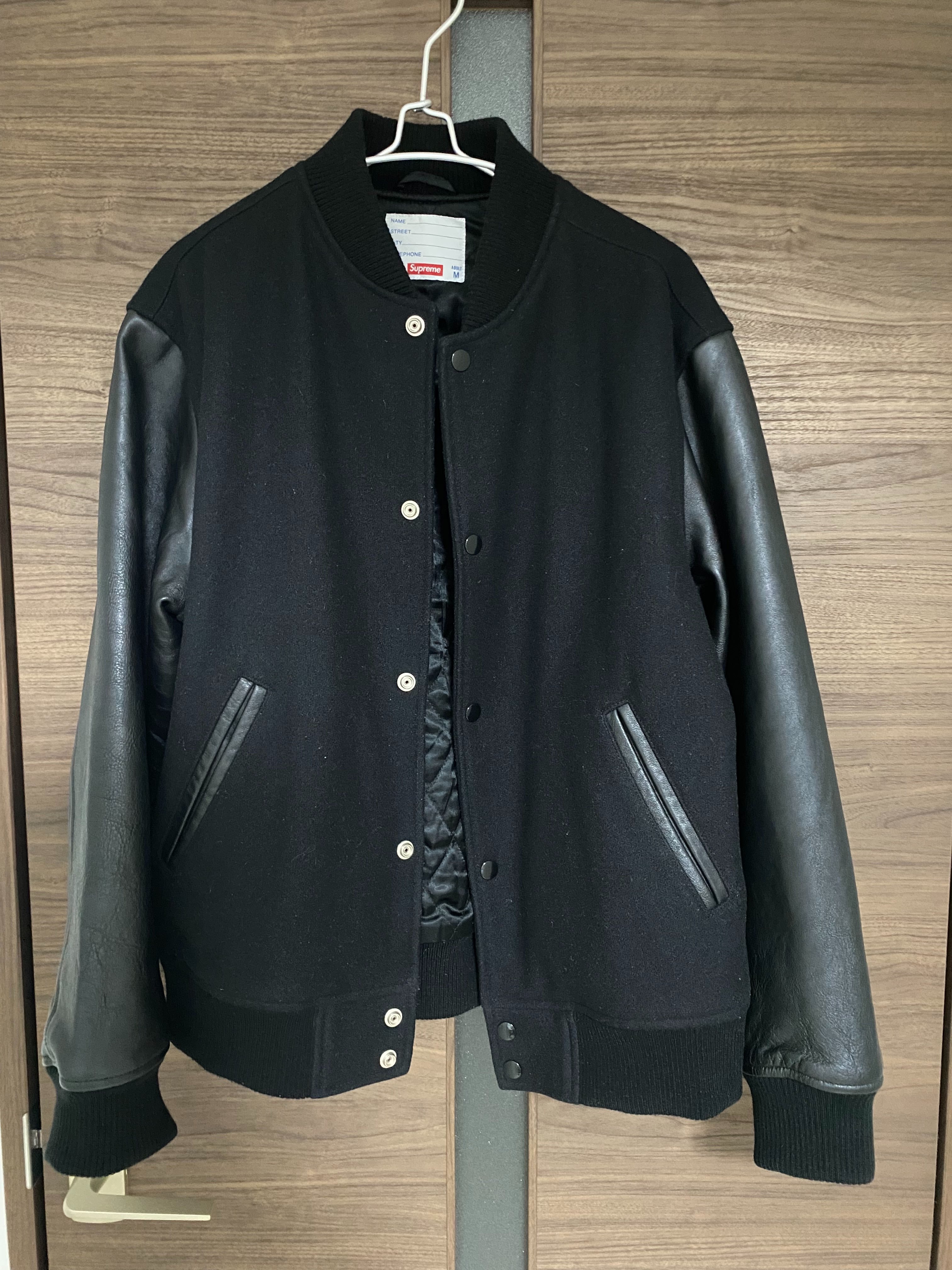 Supreme Motion Logo Varsity Jacket "Black"