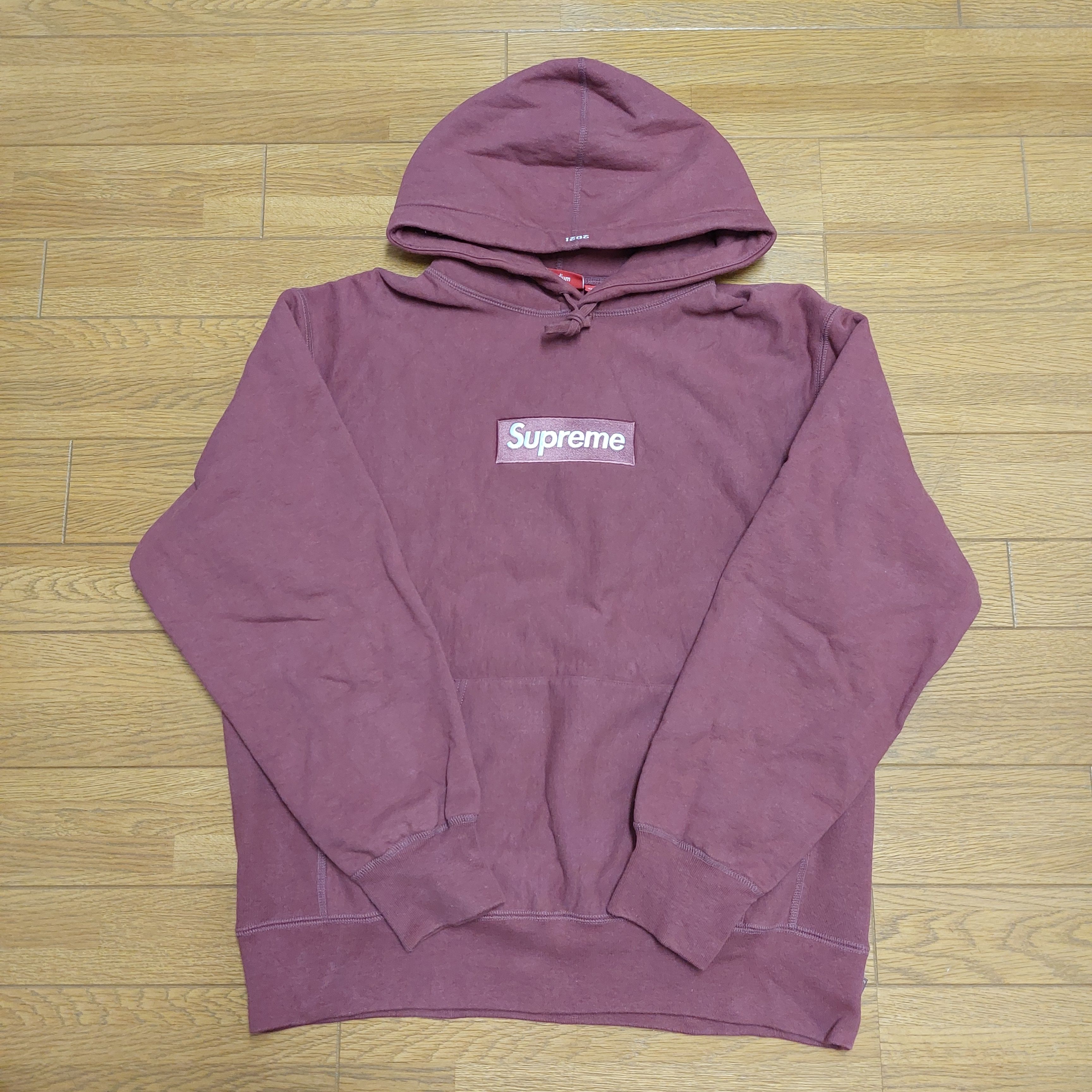 Supreme Box Logo Hooded Sweatshirt "Plum" (21FW)