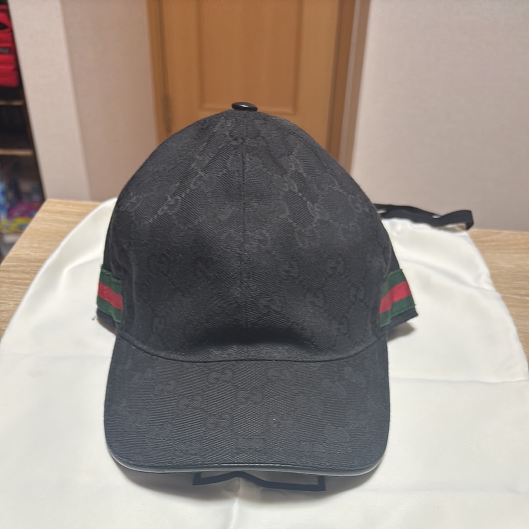 GUCCI Original GG Canvas Baseball Cap "Black"