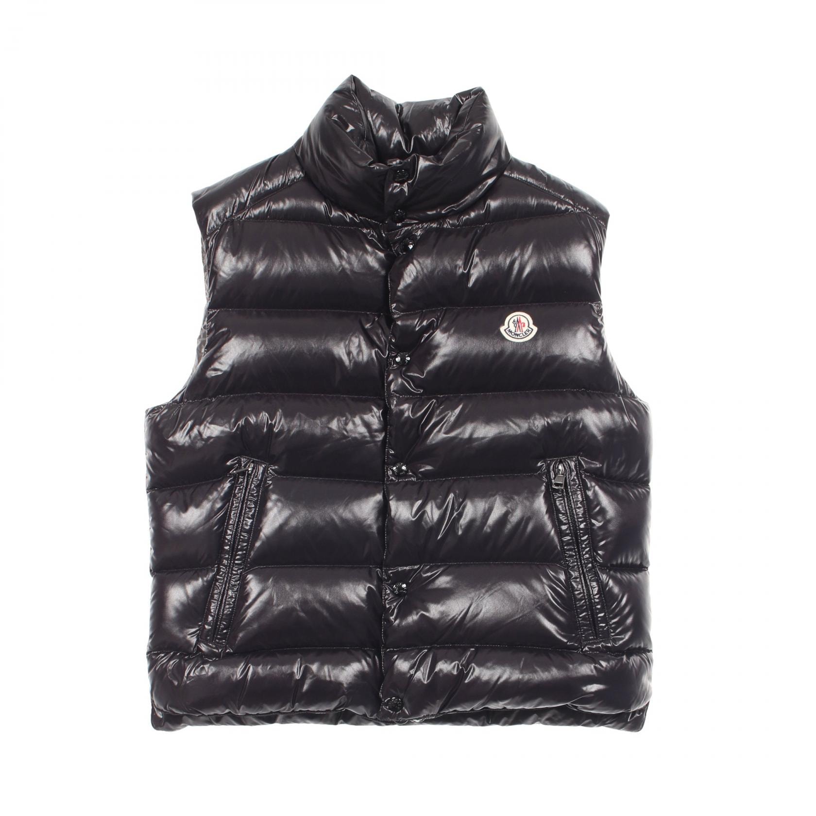 モンクレール MONCLER TIB GILET ダウンベスト 衣料品 アウター ナイロン メンズ ブラック系 【中古】