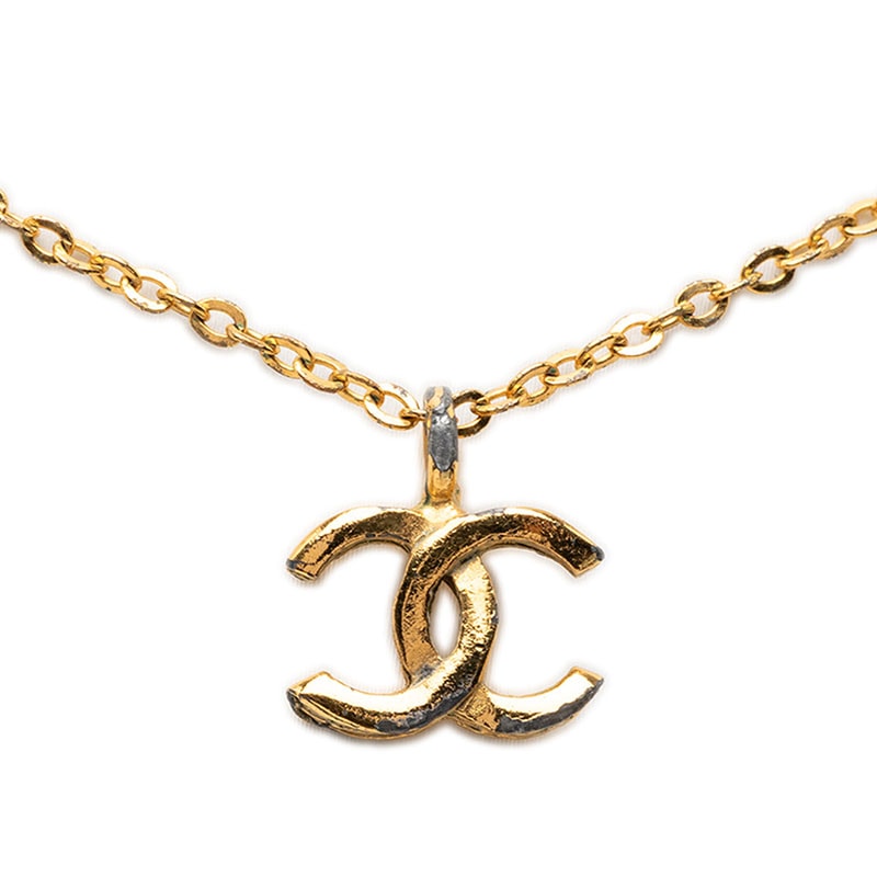 シャネル ココマーク ペンダント ネックレス ゴールド メッキ レディース CHANEL 【中古】