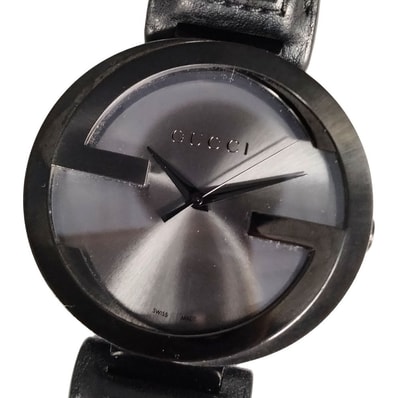 GUCCI グッチ 133.2 インターロッキング G ウォッチ クォーツ ステンレス メンズ 腕時計 C862