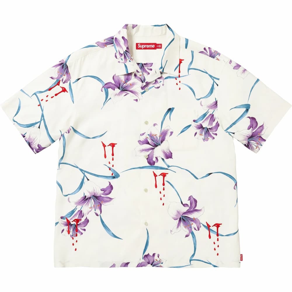 Supreme AOI Lilies S/S Shirt "White"