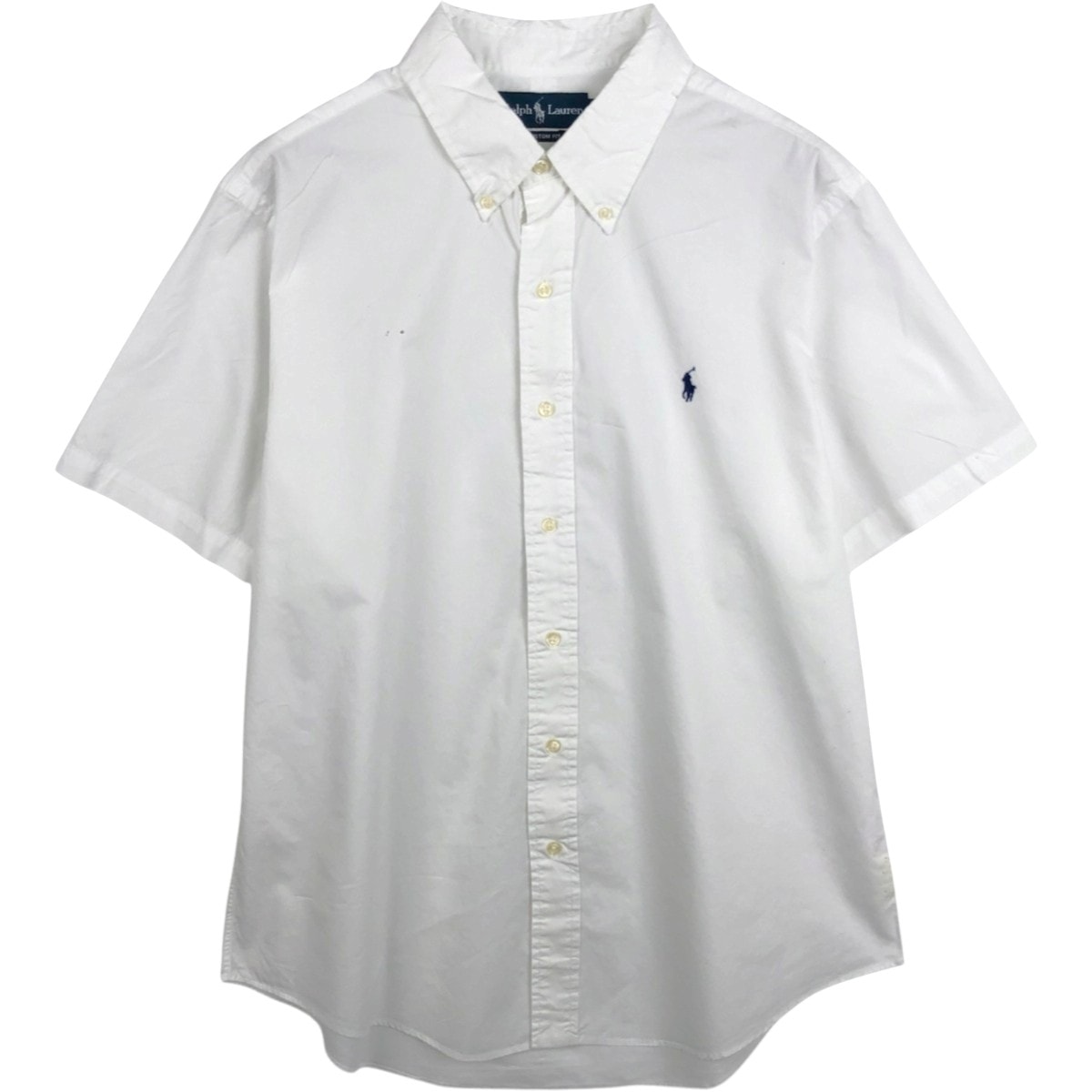 古着 ラルフローレン Ralph Lauren CUSTOM FIT 半袖 ボタンダウンシャツ メンズXL相当/eaa674508