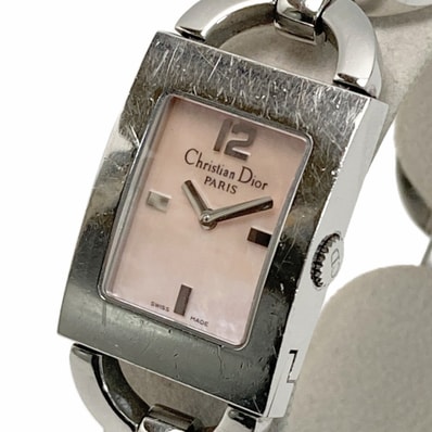 Christian Dior クリスチャンディオール マリス D78-109 ピンクシェル クォーツ レディース 腕時計