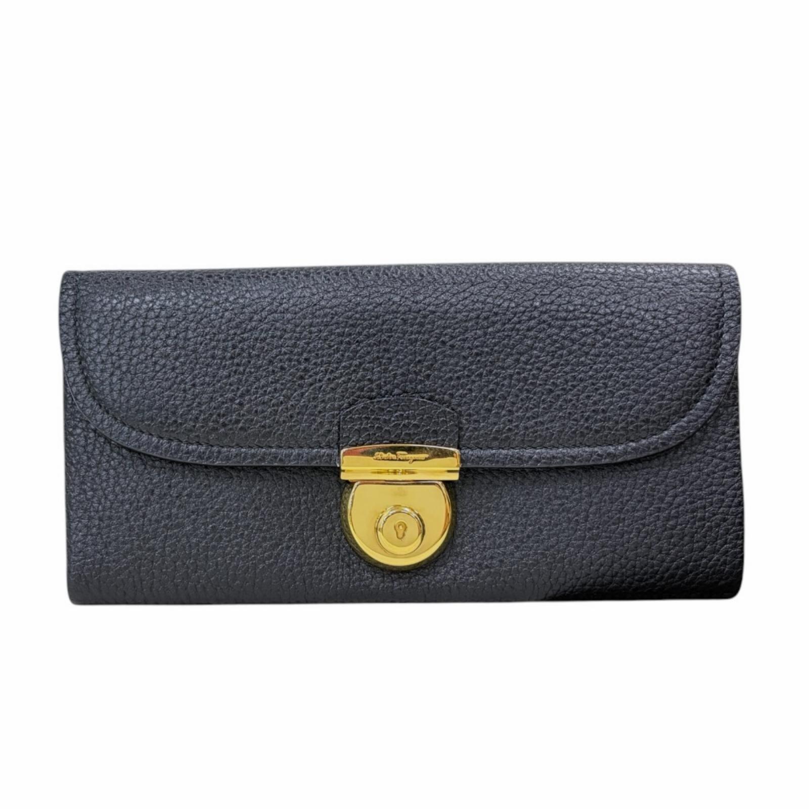サルヴァトーレフェラガモ 長財布 レザー 22-C224 レディース Salvatore Ferragamo 中古