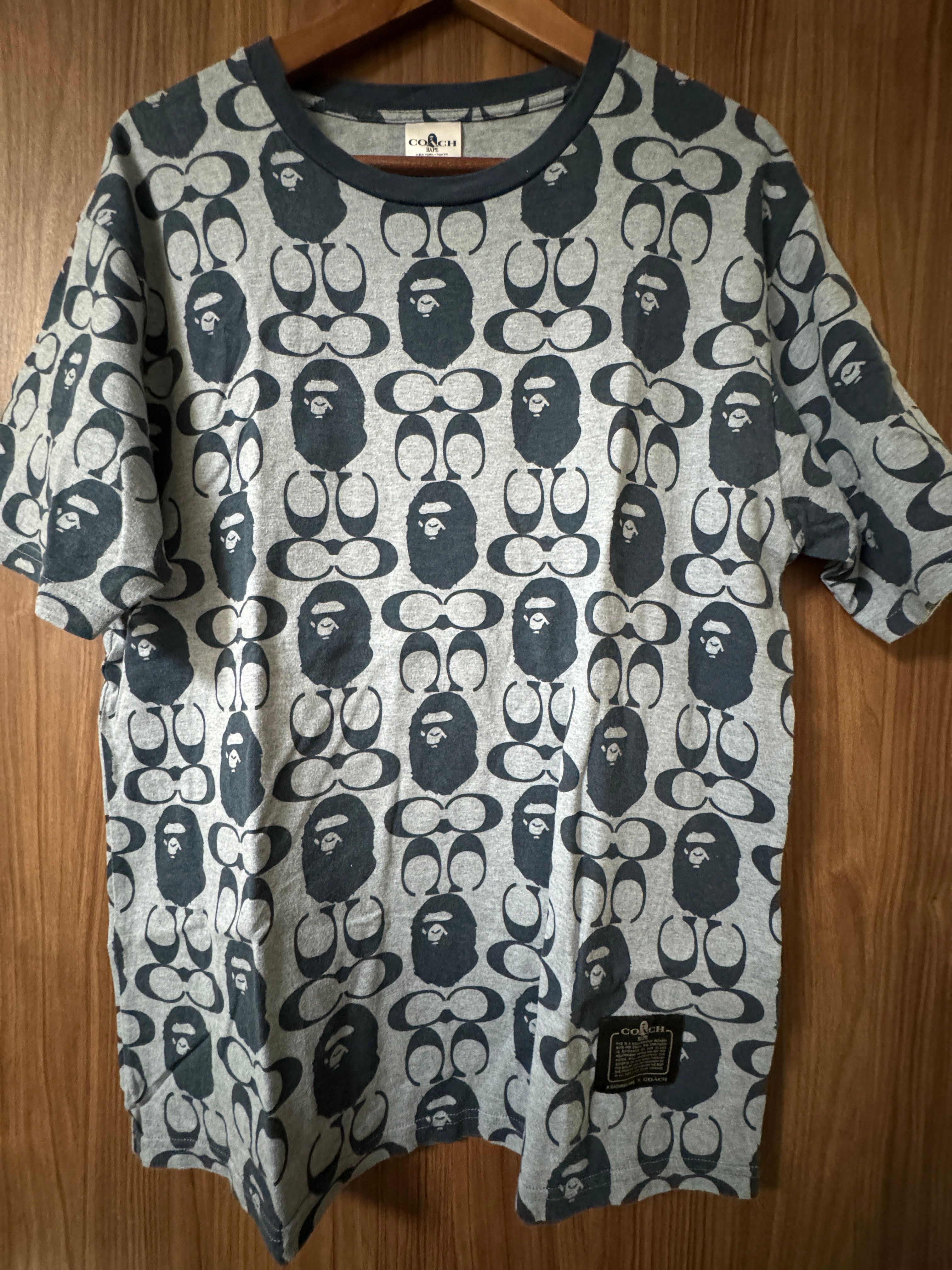 Bape × Coach Tee "Navy"