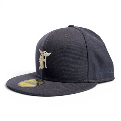 NEW ERA FEAR OF GOD ESSENTIALS 59FIFTY F LOGO Under Visor "Navy"