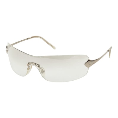 ディオール Absolute アブソリュート メガネ サングラス アイウェア リムレス シルバー メタル レディース Dior 中古