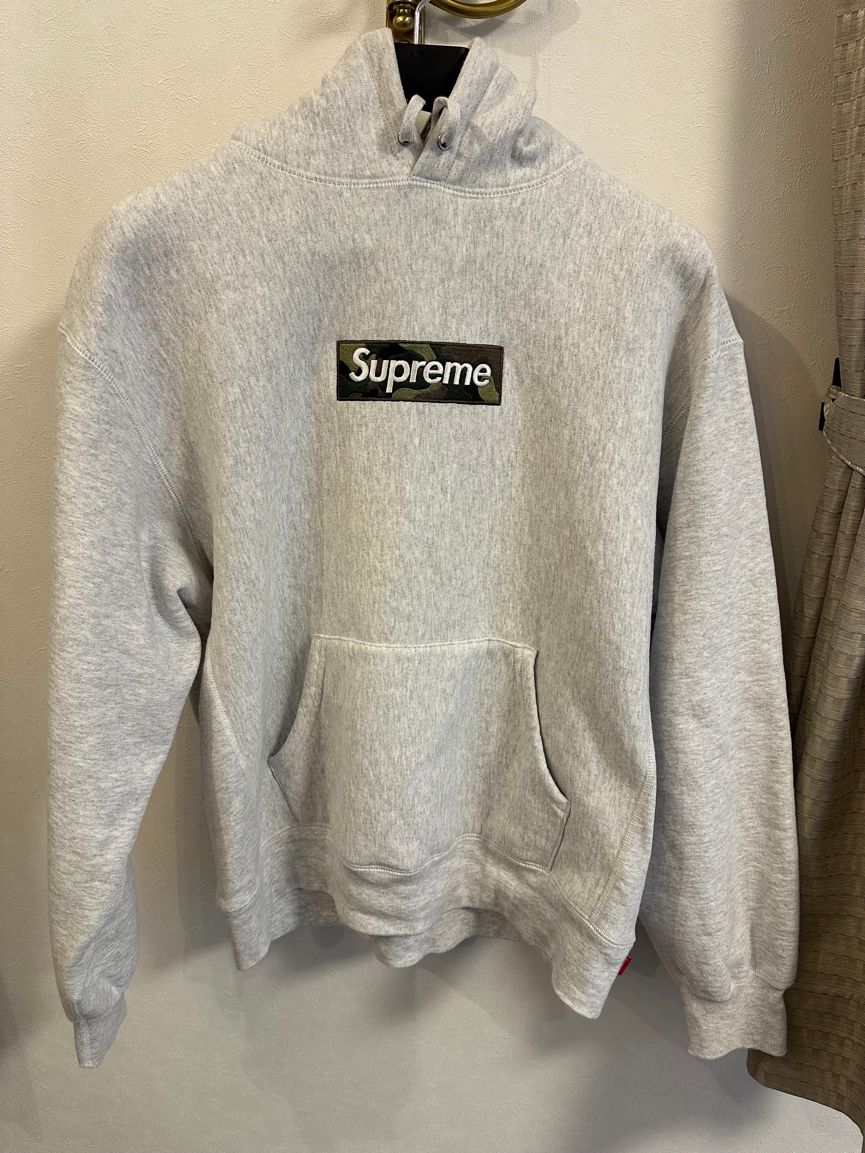 Supreme Box Logo Hooded Sweatshirt "Ash Grey" (23FW)