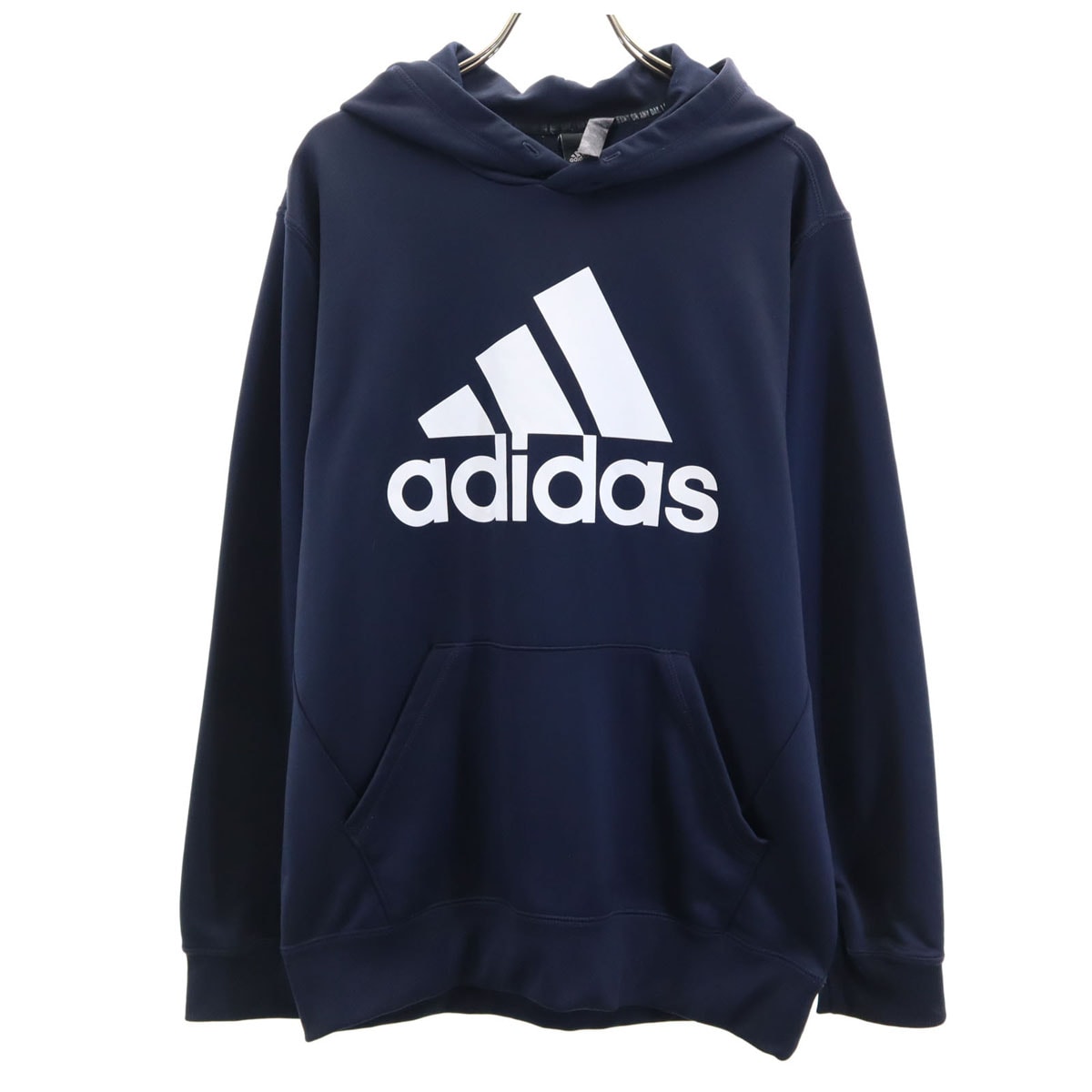 adidas アディダス 長袖 パーカー L ネイビー