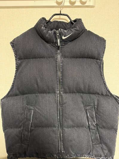 Supreme x Nike Denim Puffer Vest "Black"