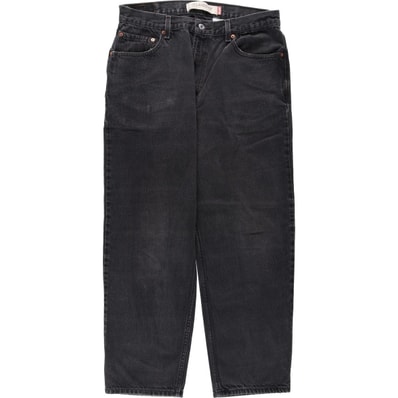 古着 リーバイス Levi's 550 RELAXED FIT ブラックデニム テーパードデニムパンツ メンズw32相当/eaa649186