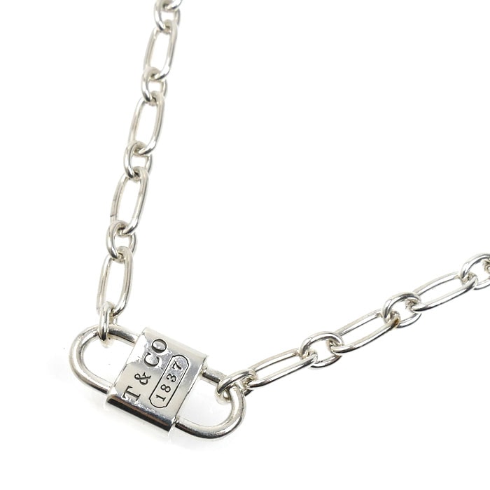 TIFFANY&Co. ティファニー シルバー925 1837 スモール ネックレス 74625800 12.7g ~45cm レディース【中古】