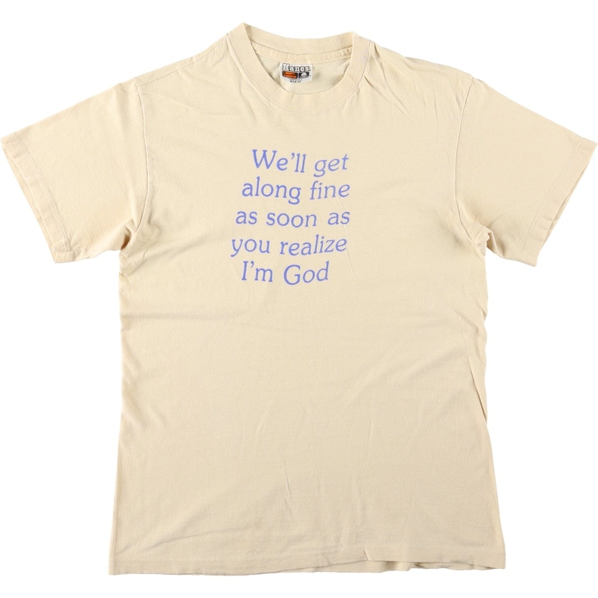 古着 80年代 ヘインズ Hanes メッセージプリントTシャツ USA製 レディースM相当 ヴィンテージ/eaa670484