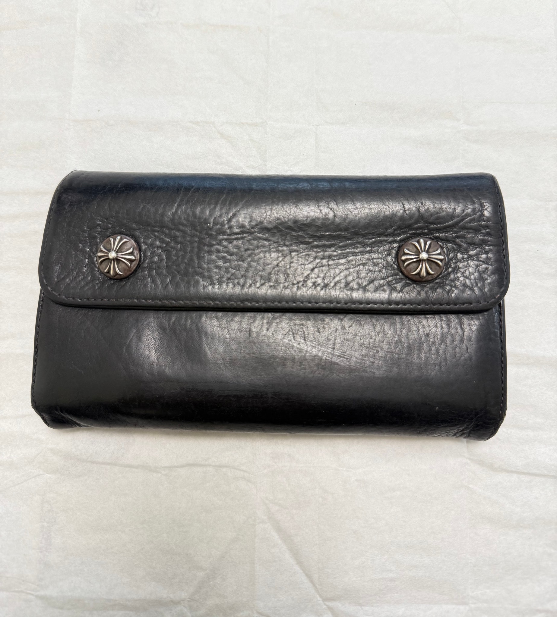 値下げ交渉可能 / 正規品!CHROME HEARTS クロムハーツ ウェーブ WAVE ウォレット 財布