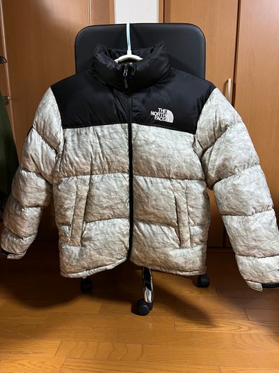 Supreme x The North Face Nuptse Jacket "White Paper Print"