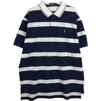 古着 ラルフローレン Ralph Lauren POLO by Ralph Lauren 半袖 ボーダー ポロシャツ メンズXL相当/eaa653661