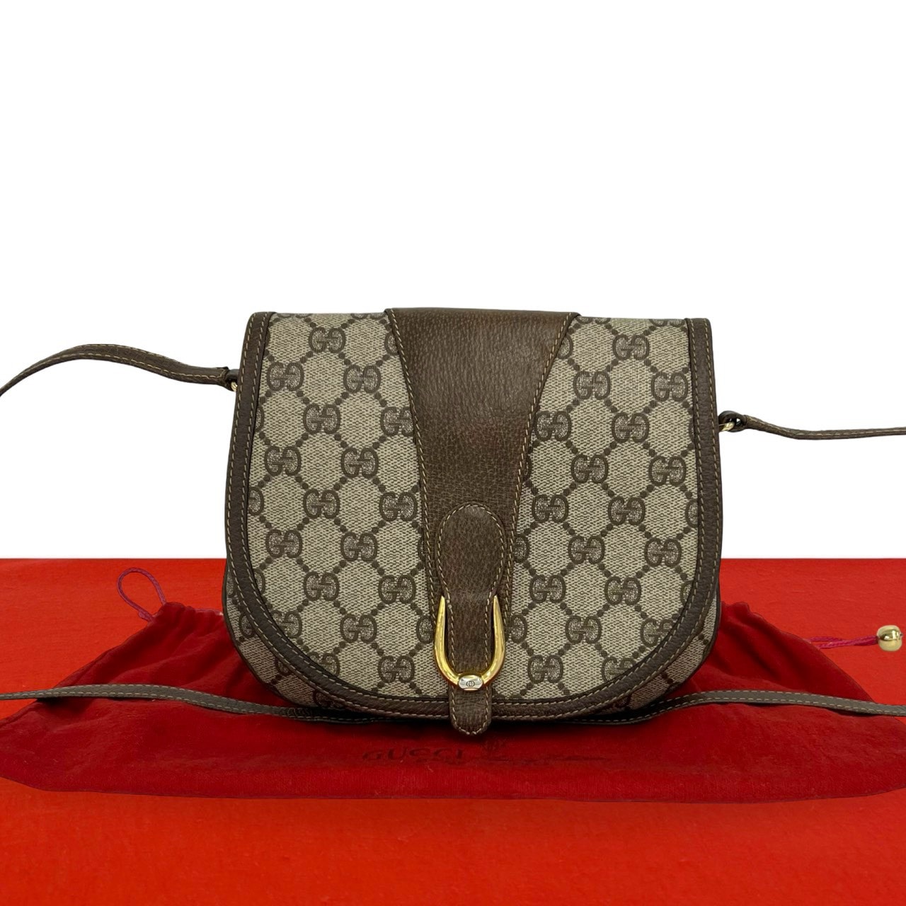 B (目立った傷や汚れなし)】GUCCI グッチ GG ロゴ 金具 PVC レザー