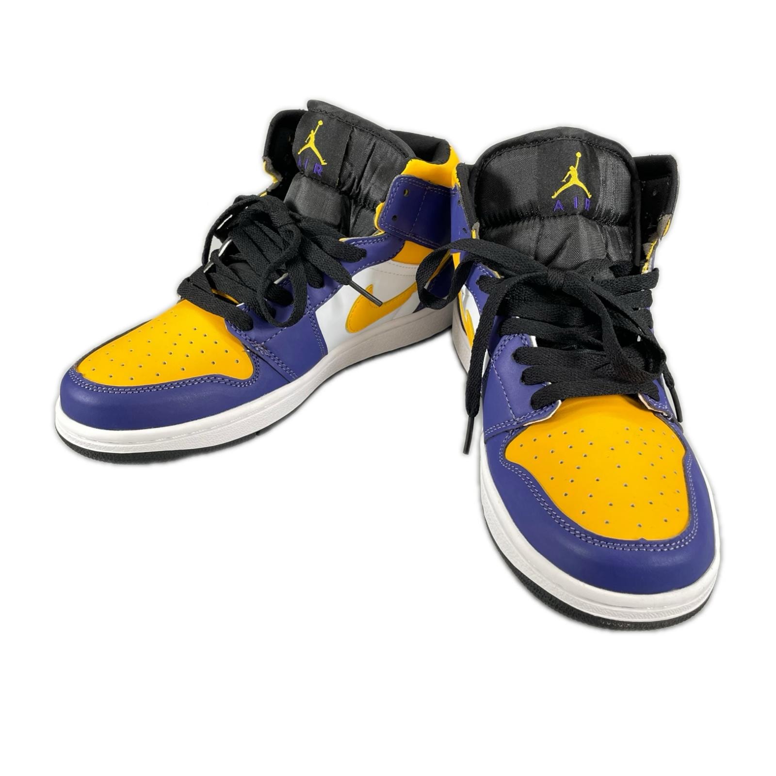 未使用品 NIKE ナイキ エアジョーダン1ミッド DQ8426-517-25-A スニーカー レザー/ラバー パープル ユニセックス 25 40 7 "レイカーズ"【古着】【中古】