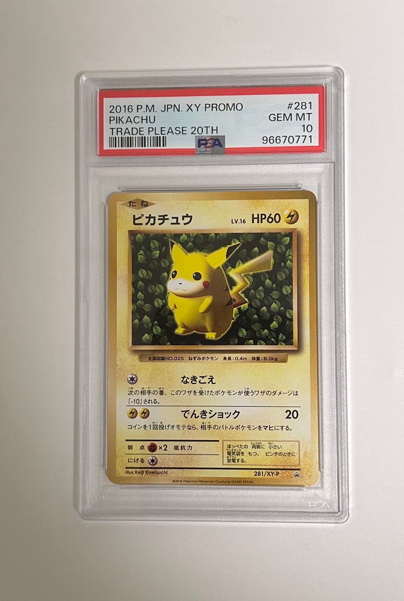 ピカチュウ: プロモ[XY-P 281/XY-P](プロモーションカード「XY-P」)