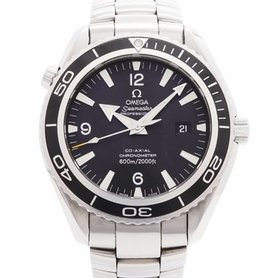 ★SALE【6whe0373】オメガ シーマスター600 プラネットオーシャン 2200.50 黒文字盤【中古】腕時計 メンズ