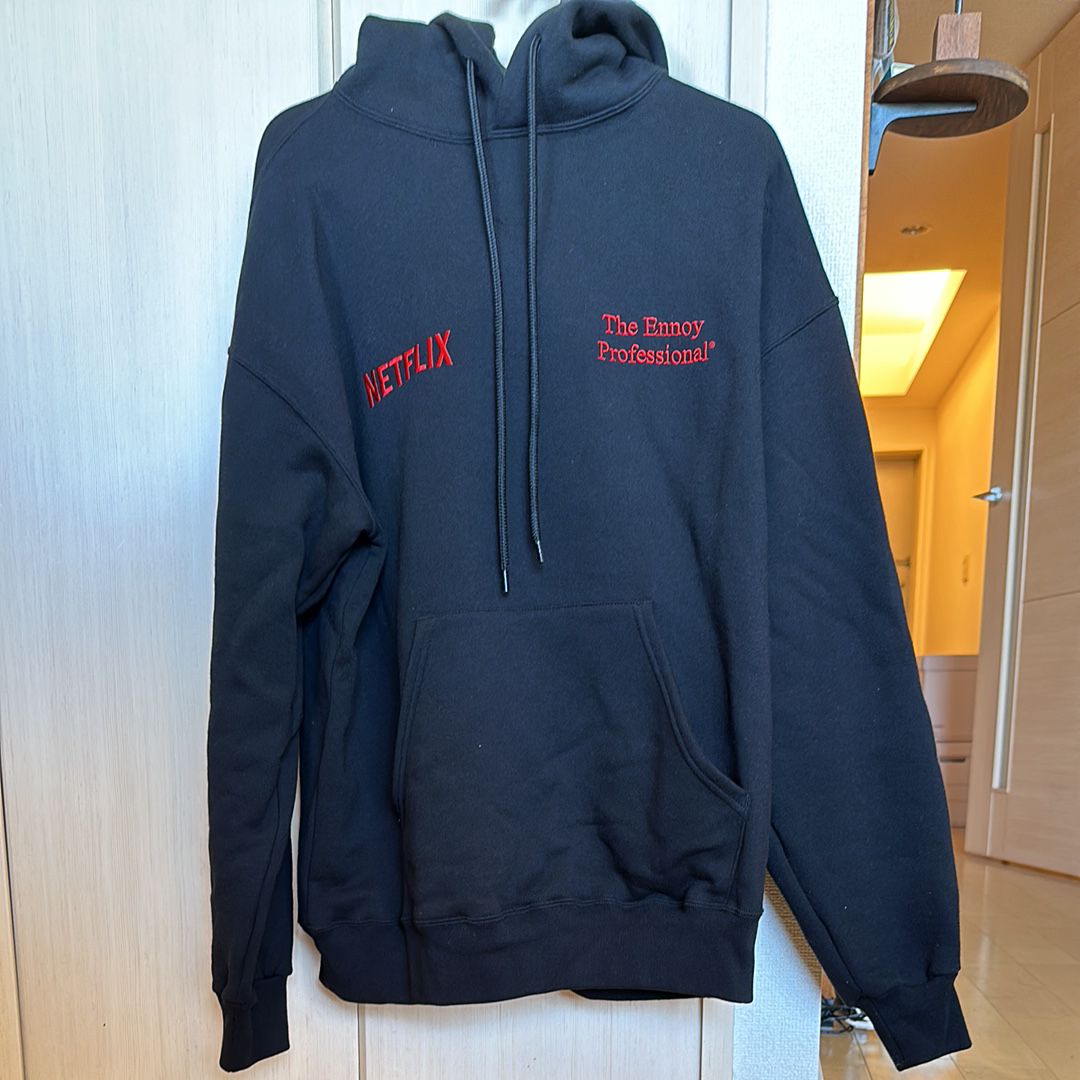 ENNOY Stylistshibutsu x Netflix 23AW Hoodie+Pants Setup "Black/Netflix Red"