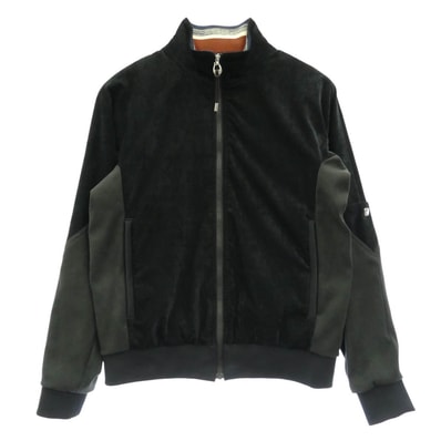 TOGA トーガ 25AW TV252-JC324 VIRILIS VELVET TRACK JACKET ウエスタンバックルジップ ビリリース ベルベット ジップ トラックジャケット ブラック系 46【美品】【中古】