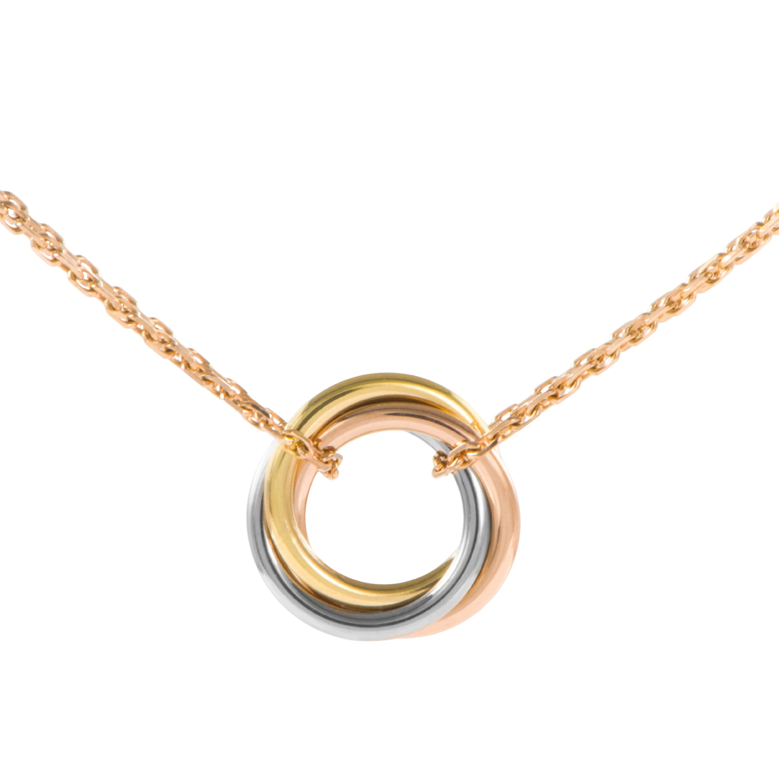 CARTIER カルティエ トリニティ スウィート トリニティ ネックレス ペンダント K18YG K18WG K18PG ゴールド シルバー【中古】