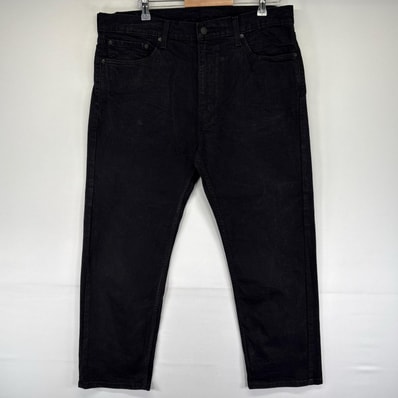 古着 リーバイス Levi's デニム パンツ 505 ストレート ジップフライ ジーンズ ジーパン 長ズボン W38 L30 ブラック系 メンズ