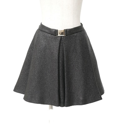 VERSACE ヴェルサーチ ミニスカート サイズ40 メデューサ金具 ブランド古着【中古】20260312/RA8286