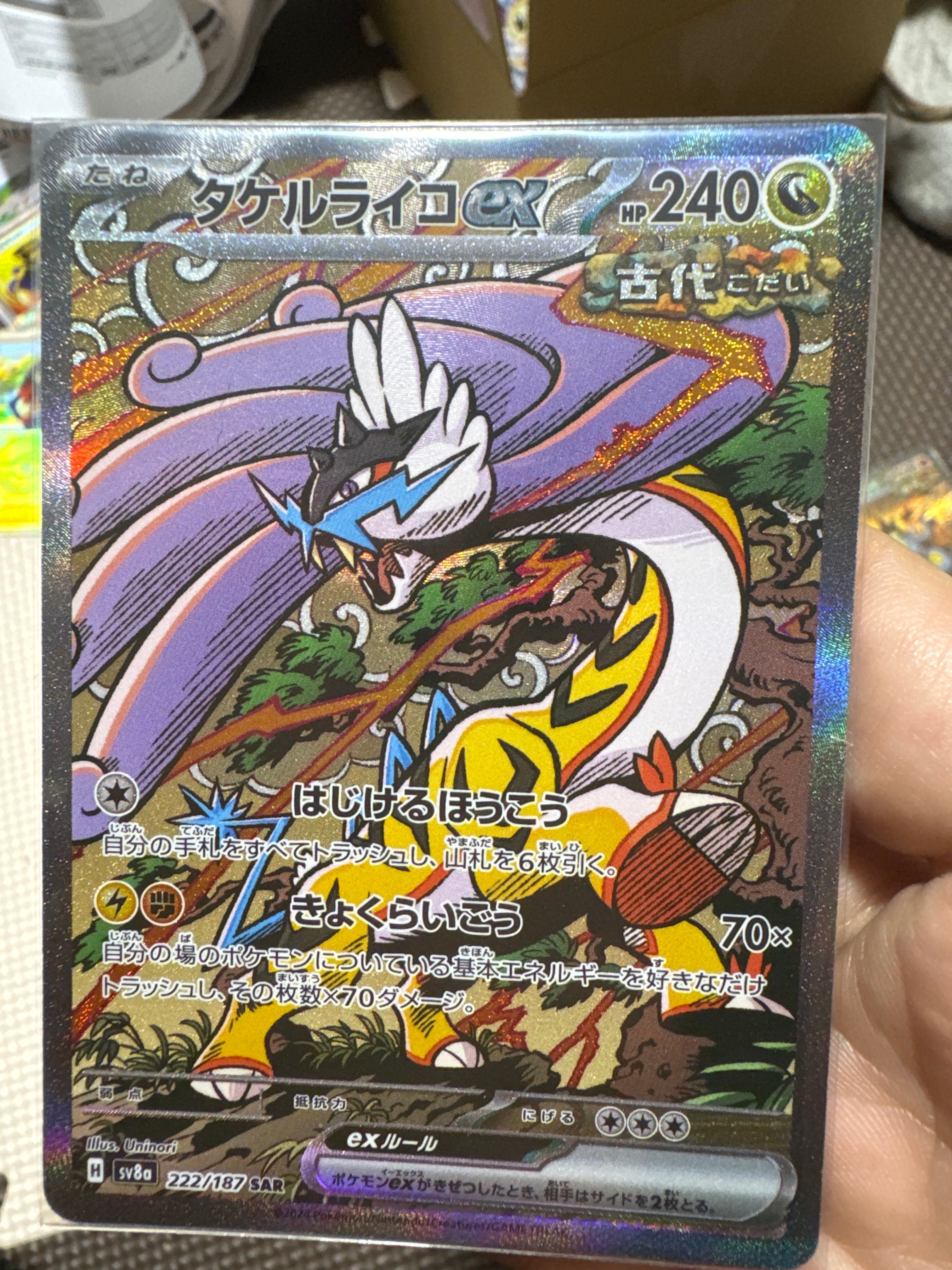 タケルライコex SAR [SV8a 222/187](ハイクラスパック「テラスタルフェスex」)