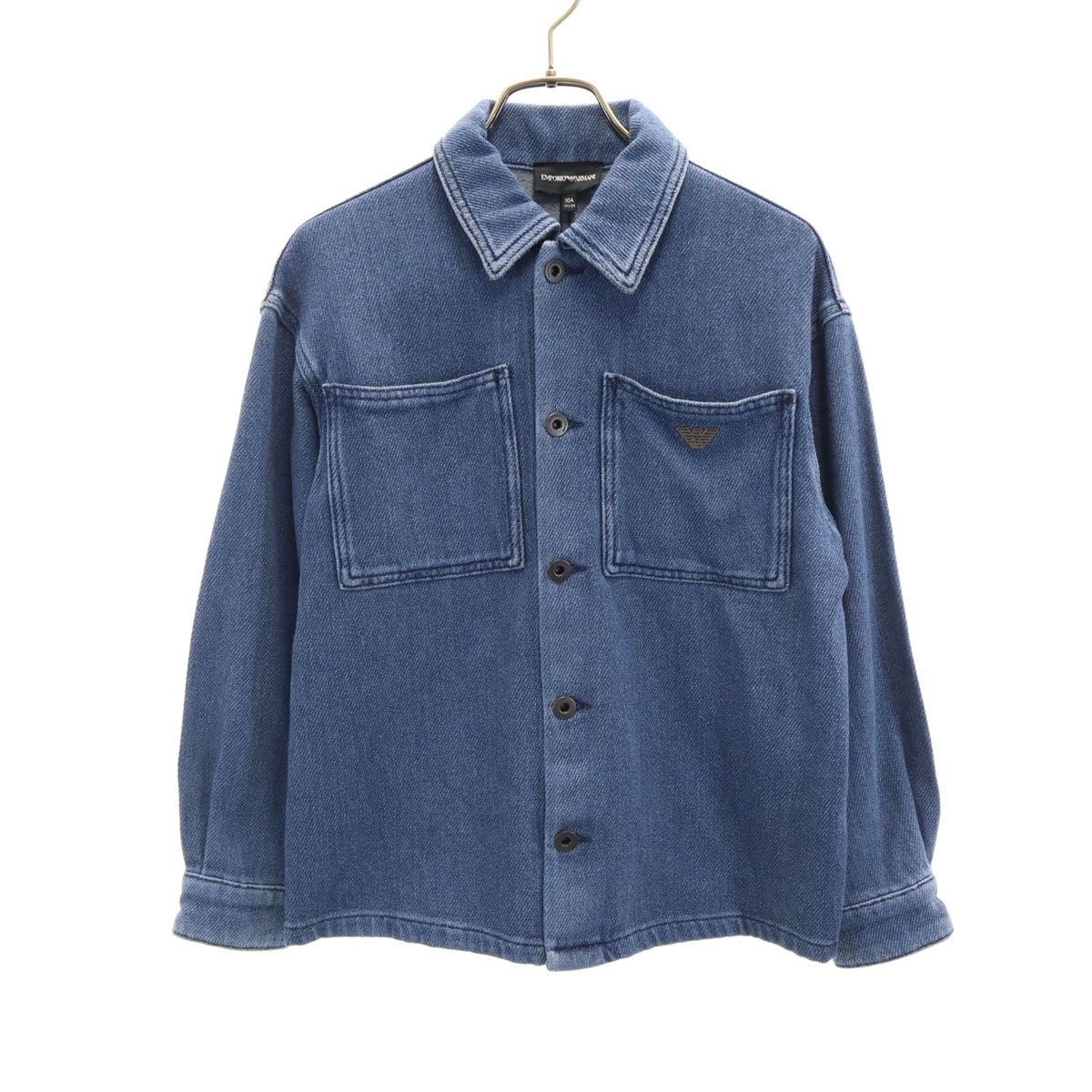 Emporio Armani エンポリオアルマーニ 長袖 インディゴ シャツ 10A ブルー