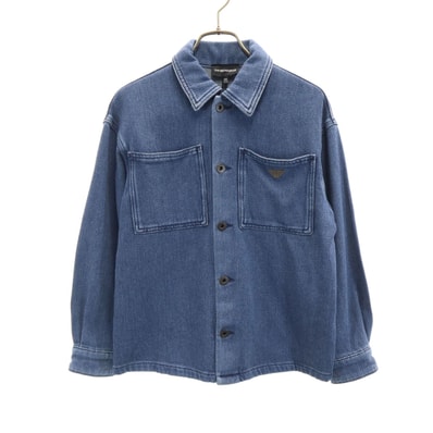 Emporio Armani エンポリオアルマーニ 長袖 インディゴ シャツ 10A ブルー
