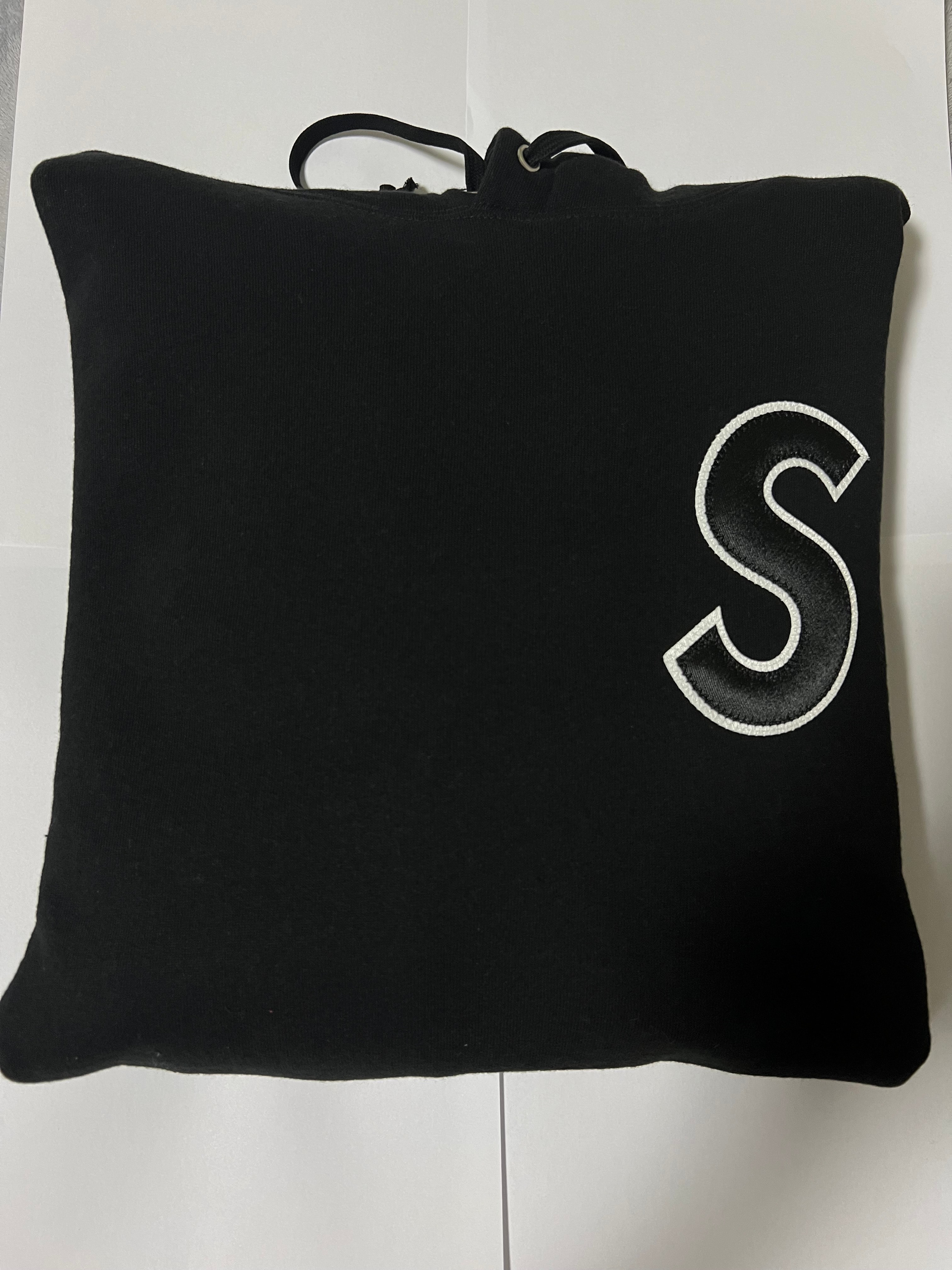 Supreme S Logo Hooded Sweatshirt "Black"