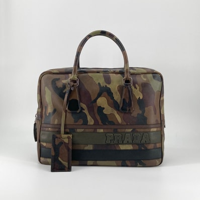 PRADA(プラダ) サフィアーノレザー VS0088 ビジネスバッグ カーキ