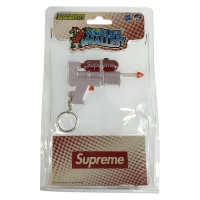 超美品 Supreme シュプリーム SUPER SOAKER 50 WATER BLASTER KEYCHAIN ホワイト レッド プラスチック キーホルダー キーチェーン 604479 【中古】