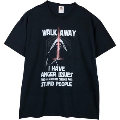 古着 フルーツオブザルーム FRUIT OF THE LOOM STAR WARS スターウォーズ カイロレン 映画 ムービーTシャツ メンズL相当/eaa623422