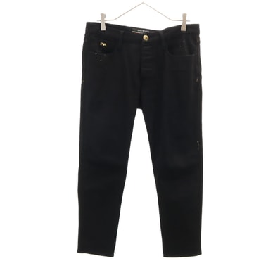 Emporio Armani エンポリオアルマーニ イタリア製 スリムパンツ W31 ブラック