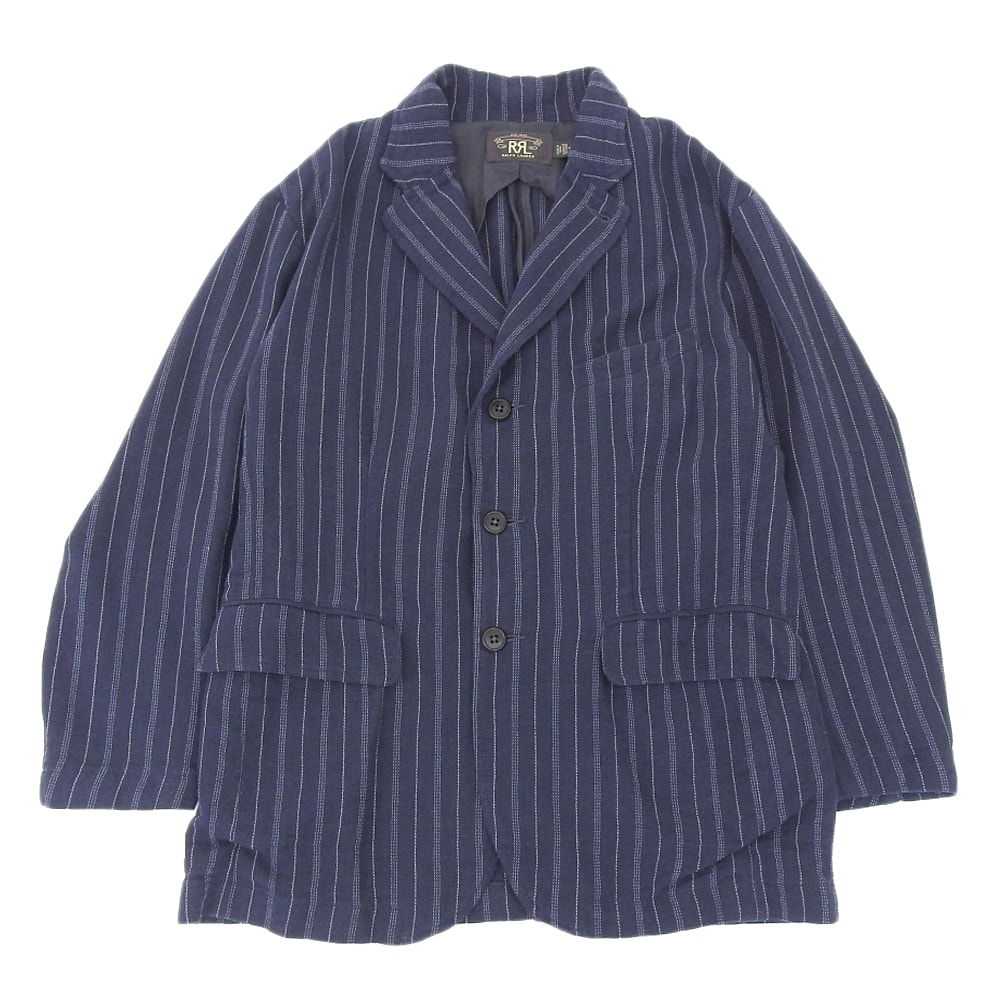 ダブルアールエル コットン×リネン モールスキン スポーツコート ジャケット メンズ インディゴ M M